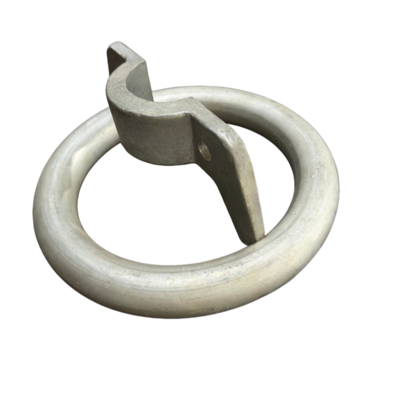 aluminum tube grading ring for high voltage insulators - split design
