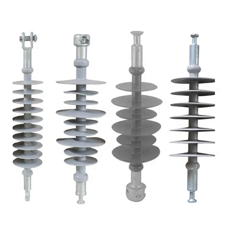 High Voltage Composite Suspension Insulator with Ball-and-Socket Fittings for Overhead Power Transmission Lines