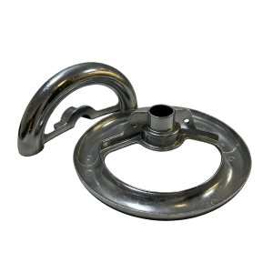 aluminum die cast grading ring - multi-angle view with components