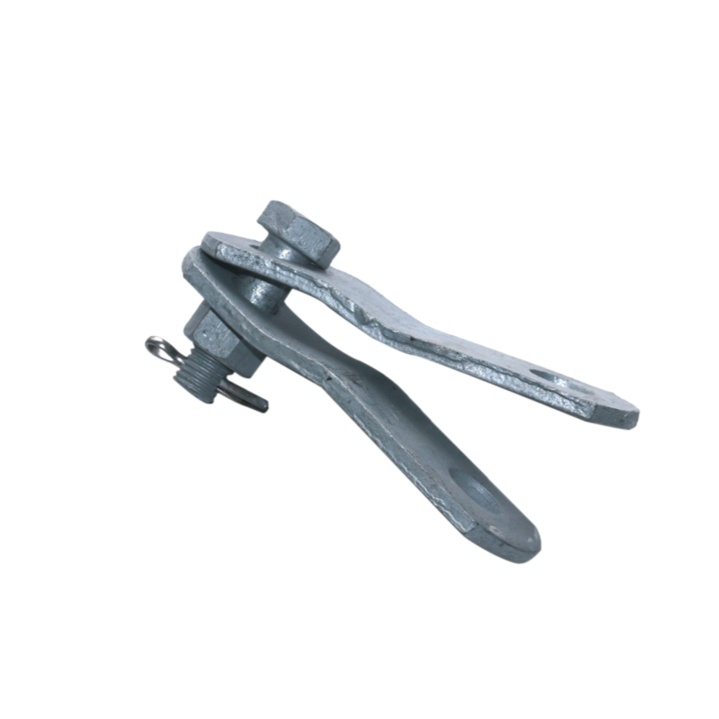 PS Type Parallel Clevis Plate, Hot Dip Galvanized Carbon Steel Clevis with Bolt and Split Pin for Overhead Power Line Insulator Connection