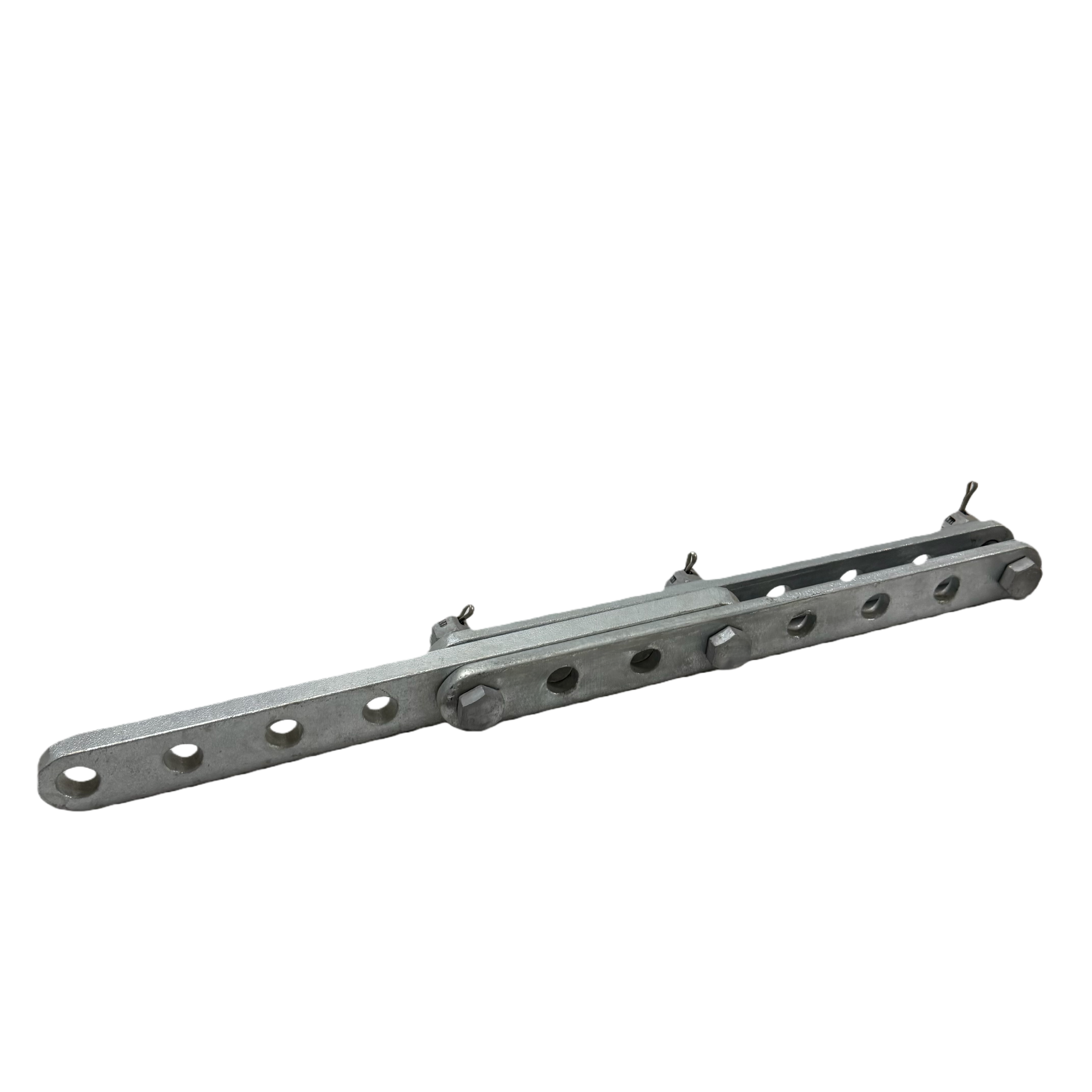 PT Adjustable Clevis Plate, Hot Dip Galvanized Carbon Steel Parallel Hanging Clevis with Adjustable Holes for Overhead Power Line Fittings