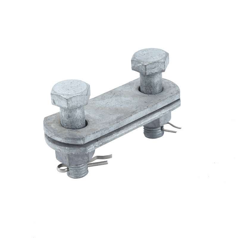 Parallel Clevis / Clevis Plate, Hot Dip Galvanized Steel Power Line Connecting Fitting with Bolts and Split Pins