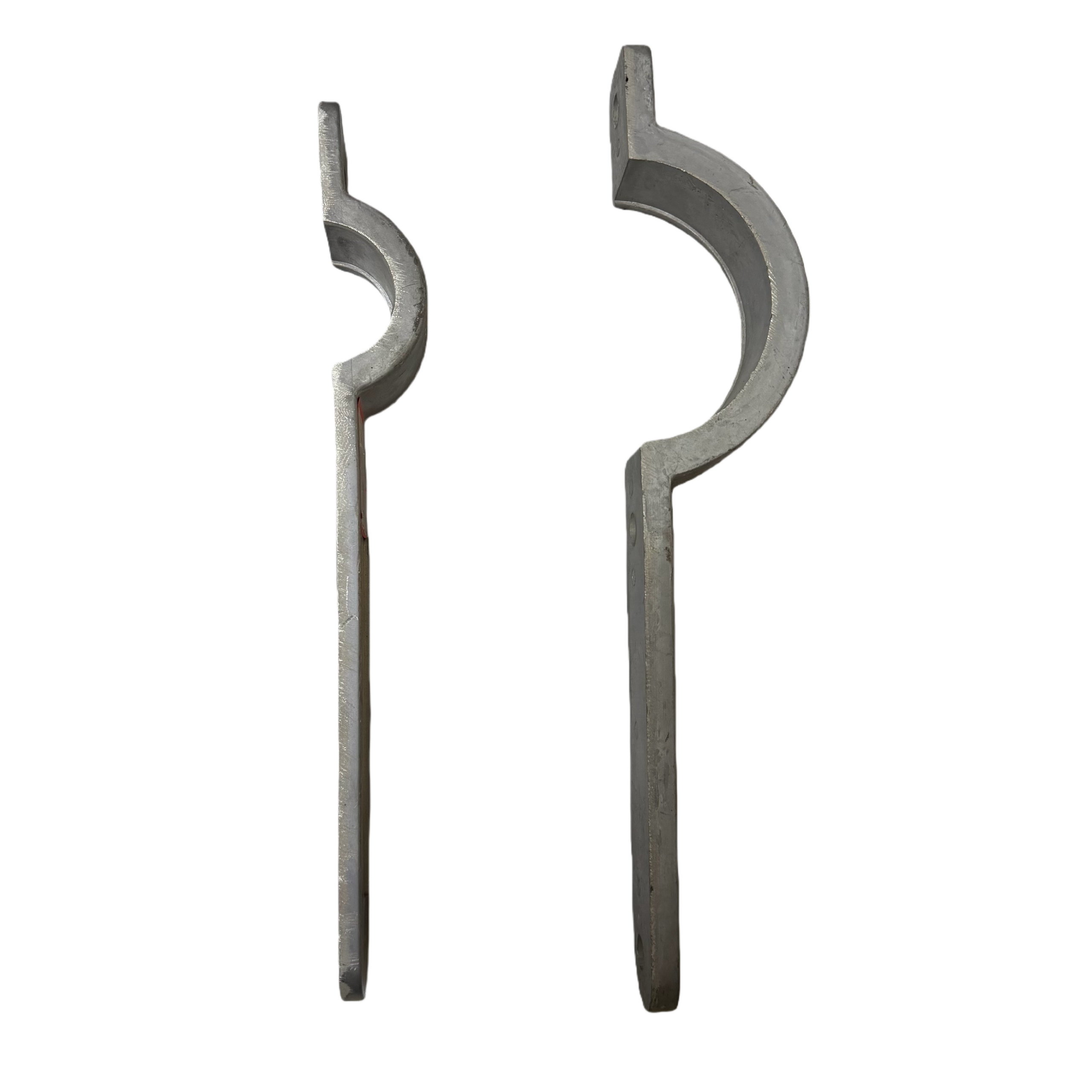 Dual-View Pole Clamp Bracket / Cable Bracket, Aluminum Alloy Power Line Fitting for Utility Pole Mounting
