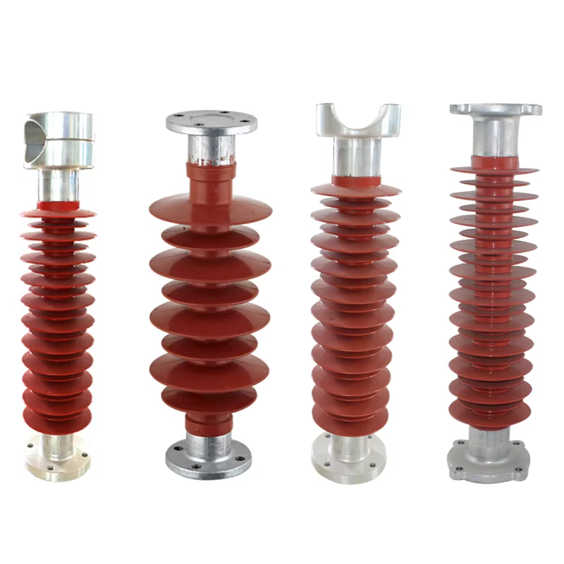 Composite High Voltage Post Insulator Series, Silicone Rubber Insulators for Substation