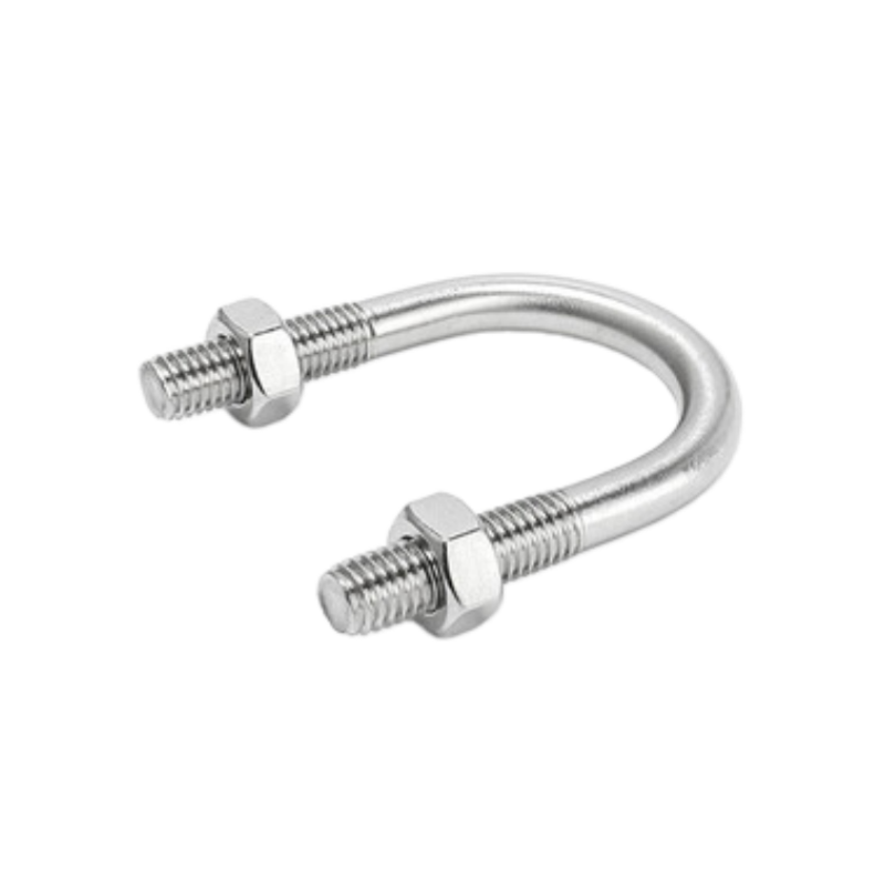 U-Bolt / U Type Bolt, Hot Dip Galvanized Carbon Steel Fastener with Nuts and Washers for Power Line and Pipe Fixing
