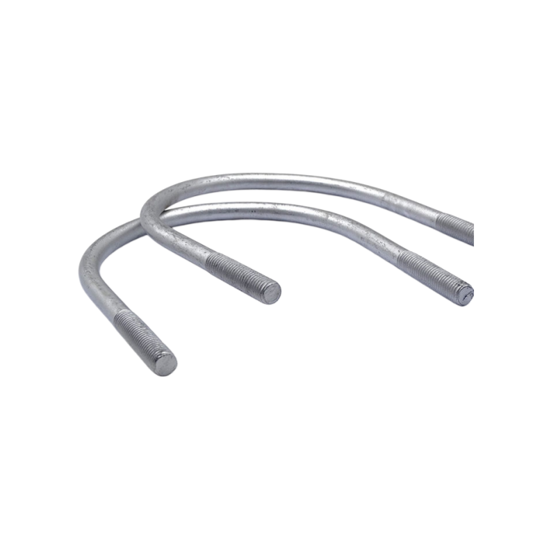 U-Bolt / U Type Bolt Multi-Pack, Hot Dip Galvanized Carbon Steel Fasteners for Power Line Cable and Pipe Clamping