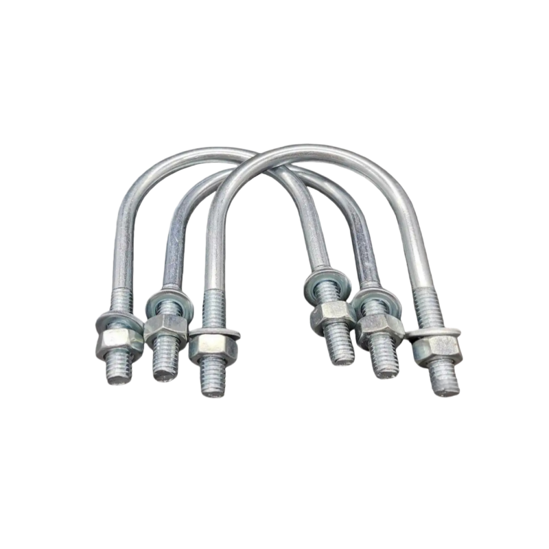 Multi-Pack U-Bolt / U Type Bolt Set, Hot Dip Galvanized Carbon Steel Fasteners with Nuts for Power Line and Pipe Securing