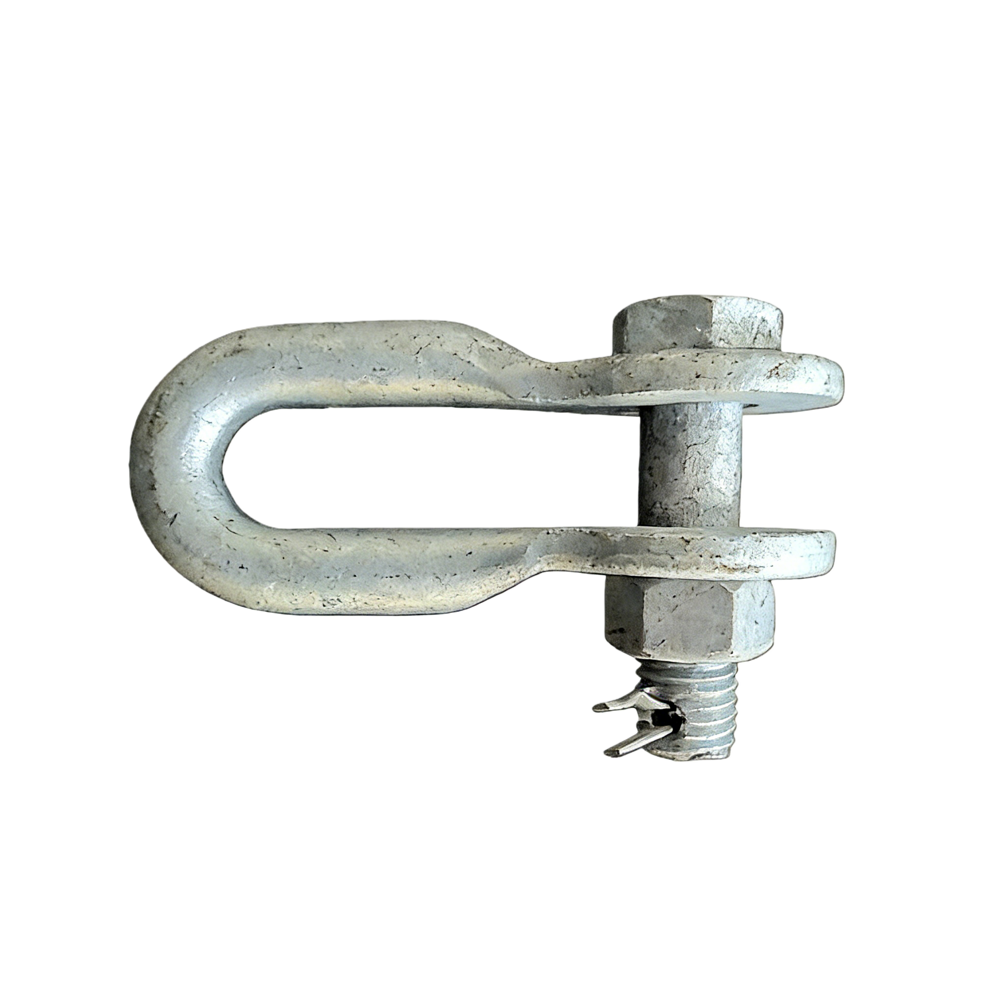 U Type Shackle Clevis, Hot Dip Galvanized Carbon Steel Connecting Shackle for Power Line Tower Hardware