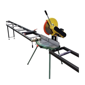 14 inch (355mm) aluminum profile cutting machine with feeding stand for window door manufacturing