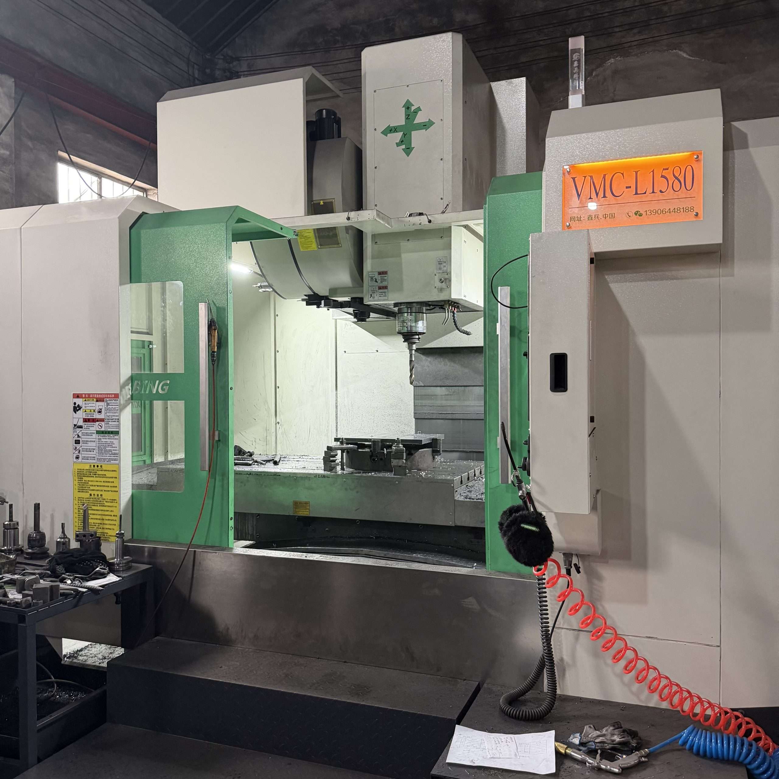 CNC machining center for power fittings manufacturing, high-precision metal processing equipment for power hardware parts